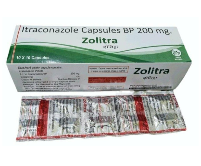 Zolitra 200– Powerful Antifungal & Antibacterial Capsule